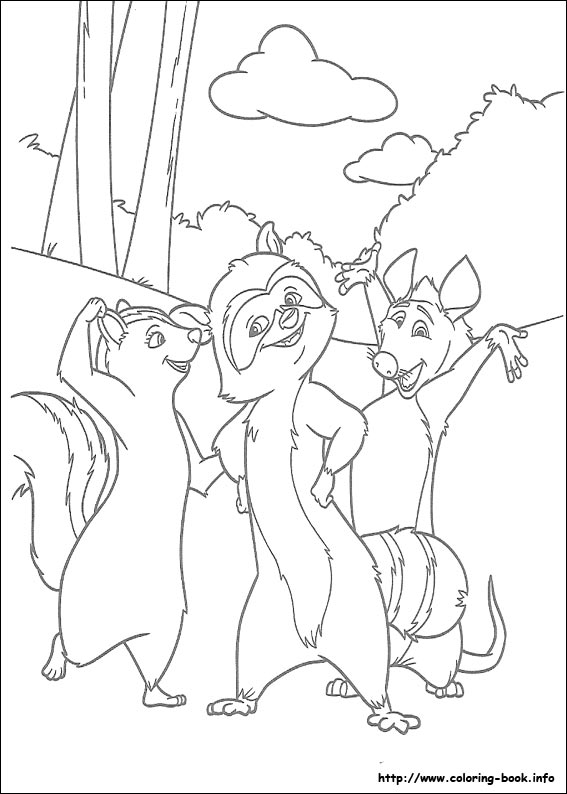 Over the hedge coloring picture